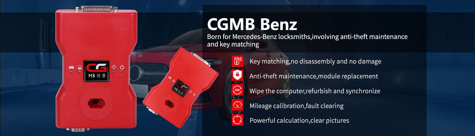 Born for Mercedes-Benz locksmiths,involving anti-theft maintenance and key matching